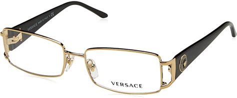 versace eyeglass ove 1252|Versace VE 1163M 1252 Pale Gold Metal Rectangle Eyeglasses .